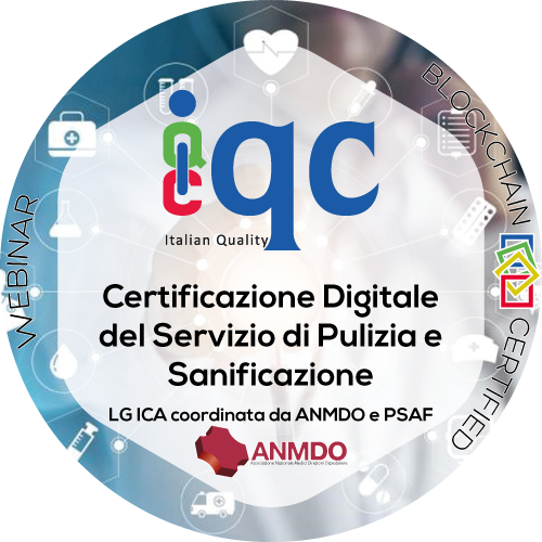 "Certificazione digitale servizio di pulizia e sanificazione in ambiente sanitario, civile e industriale"